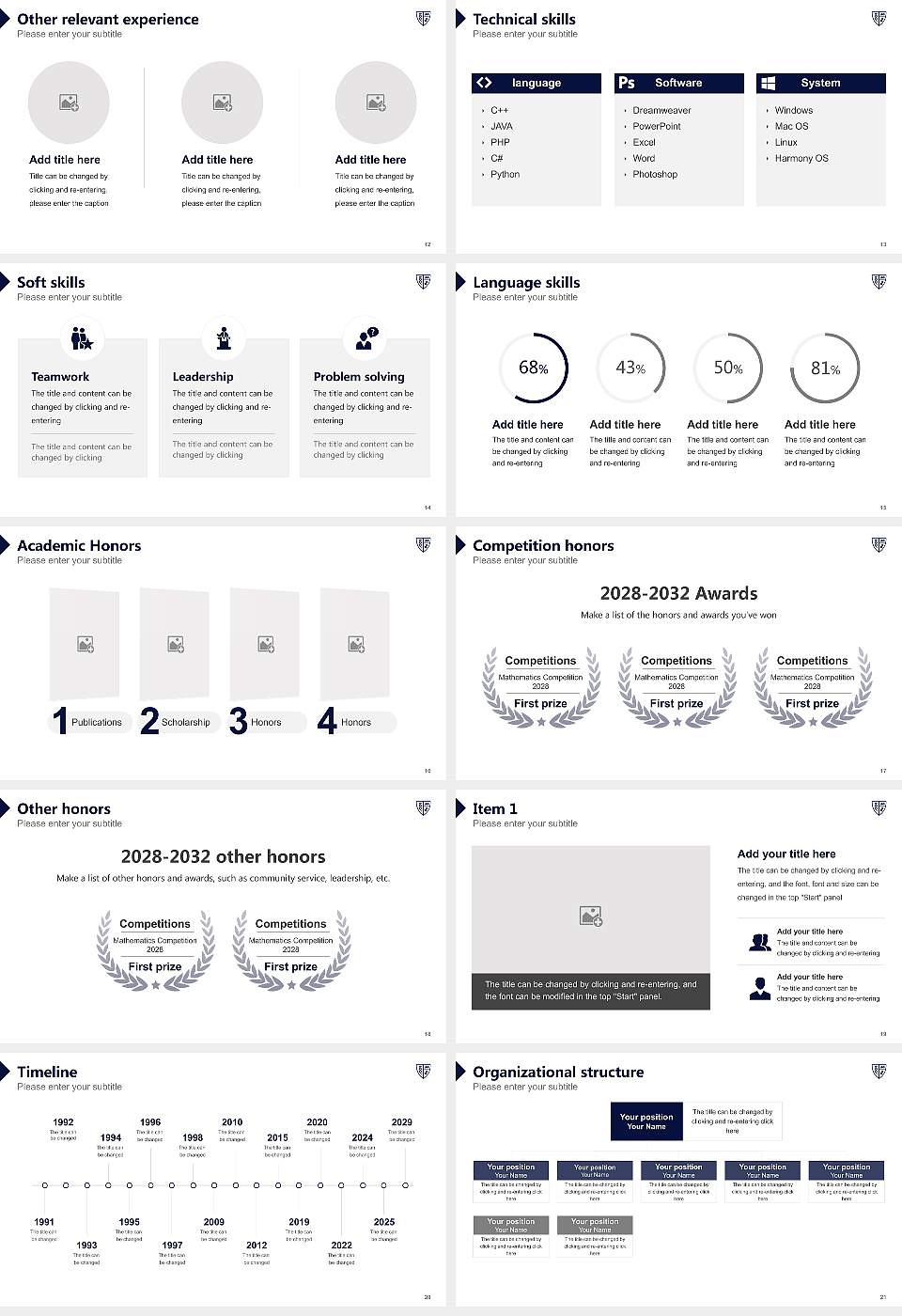 Suny Downstate Health Sciences University Resume PPT Template16:9 ratio PPT effect preview image3