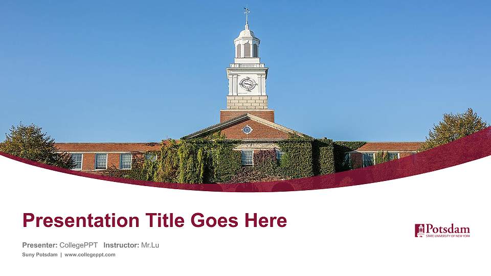 Suny Potsdam Course/Courseware Creation PPT Template16:9 ratio PPT effect preview image