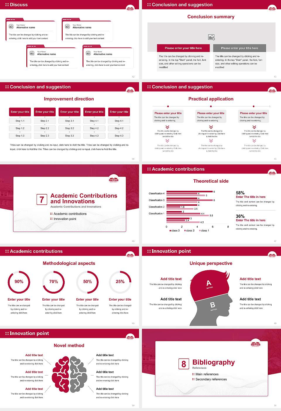 Swarthmore College Graduation Thesis Defense PPT Template16:9 ratio PPT effect preview image6