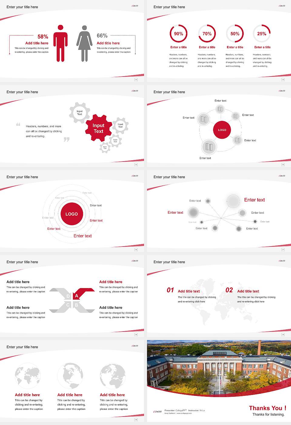 Suny Cortland Course/Courseware Creation PPT Template16:9 ratio PPT effect preview image4