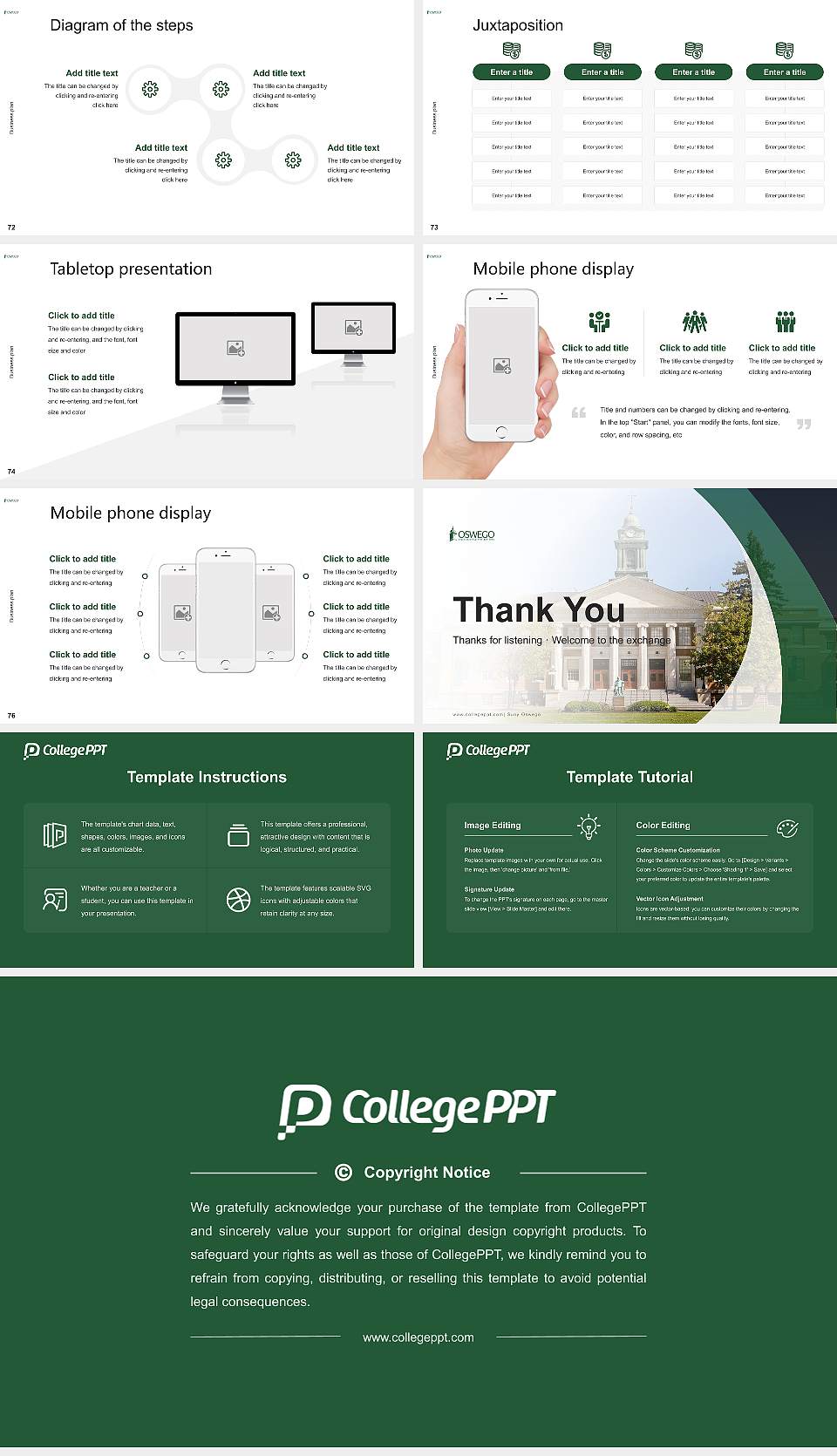 Suny Oswego Competition/Entrepreneurship Contest PPT Template16:9 ratio PPT effect preview image9