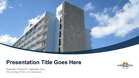 Talmudic College of Florida Course/Courseware Creation PPT Template