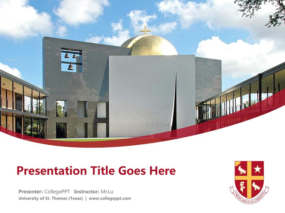 University of St. Thomas (Texas) Course/Courseware Creation PPT Template4:3 ratio PPT effect preview image5