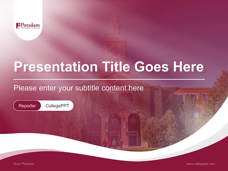 Suny Potsdam Lecture Sharing and Networking Event PPT Template4:3 ratio PPT effect preview image4