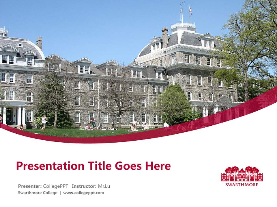 Swarthmore College Course/Courseware Creation PPT Template4:3 ratio PPT effect preview image5