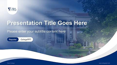 Tabor College Lecture Sharing and Networking Event PPT Template