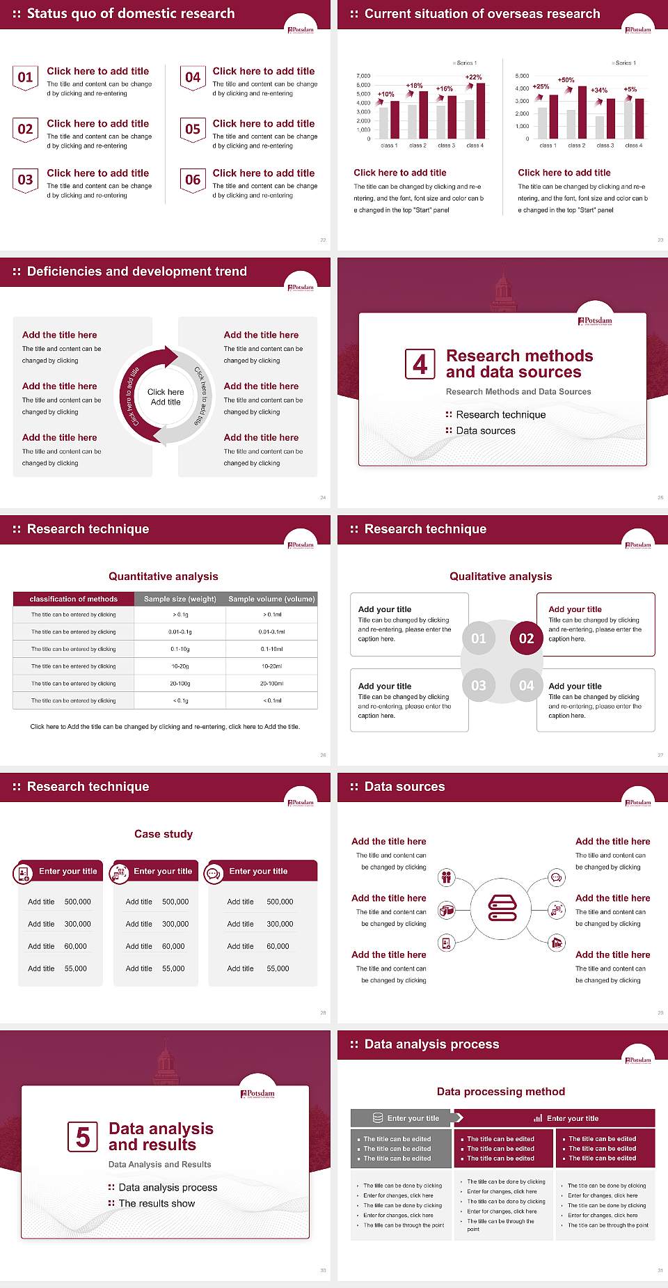Suny Potsdam Graduation Thesis Defense PPT Template4:3 ratio PPT effect preview image4