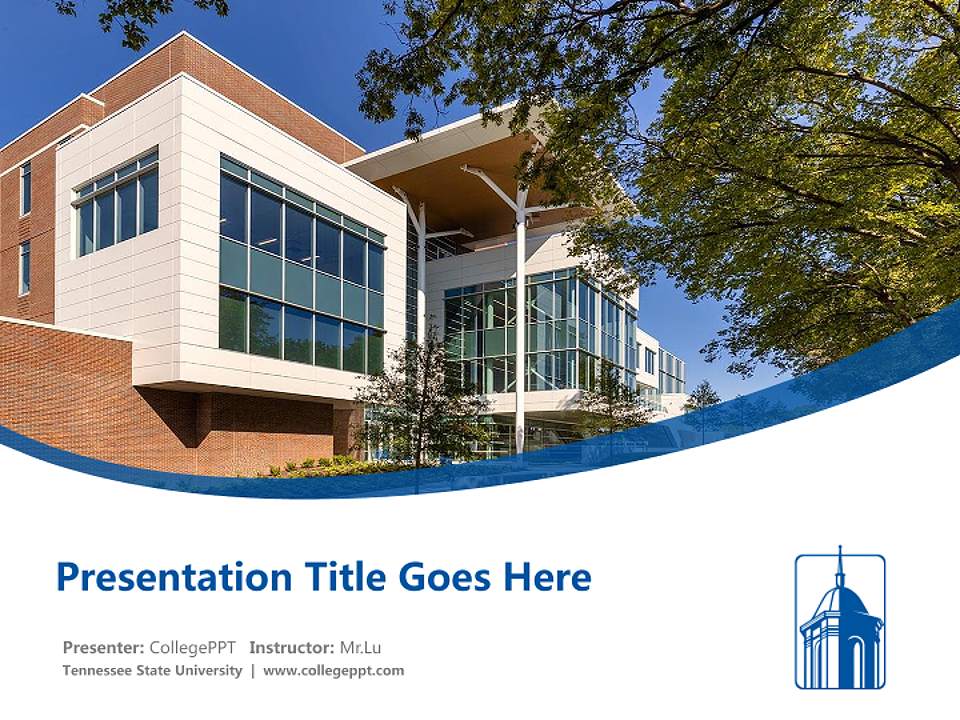 Tennessee State University Course/Courseware Creation PPT Template4:3 ratio PPT effect preview image5