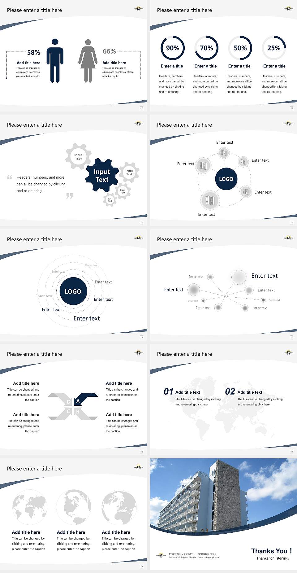 Talmudic College of Florida Course/Courseware Creation PPT Template4:3 ratio PPT effect preview image4