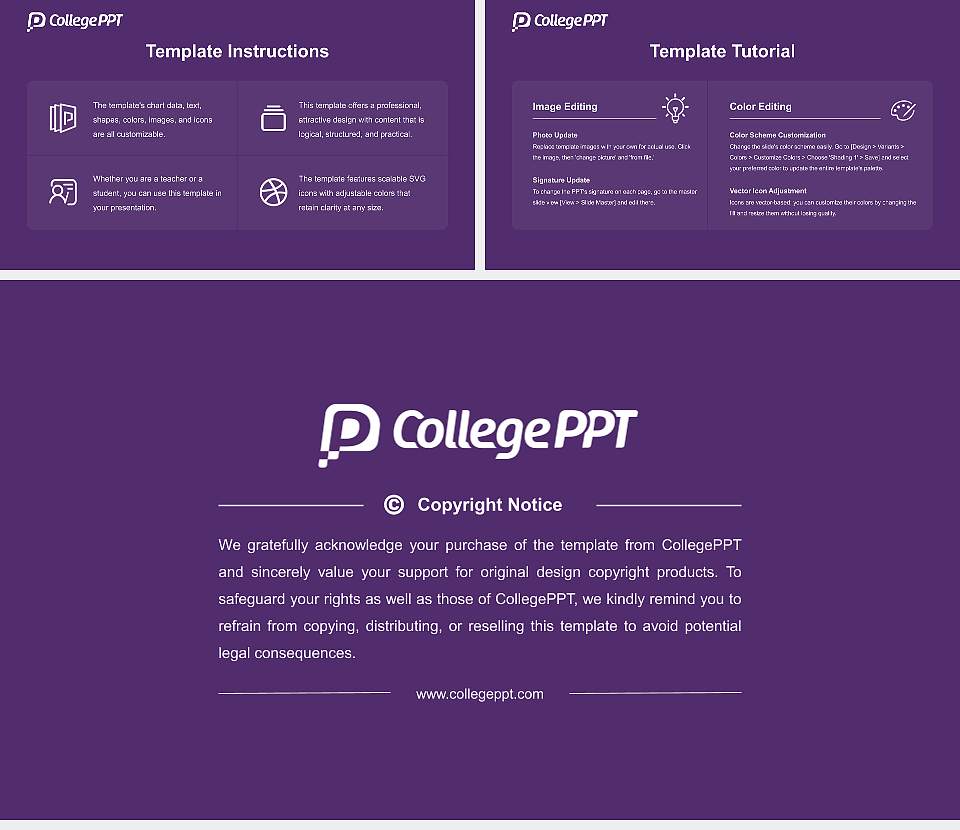 Taylor University Course/Courseware Creation PPT Template16:9 ratio PPT effect preview image5