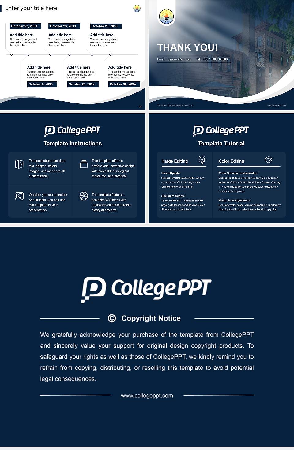 Talmudical Institute of Upstate New York Lecture Sharing and Networking Event PPT Template4:3 ratio PPT effect preview image4