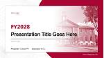 Talladega College Academisch PPT-sjabloon