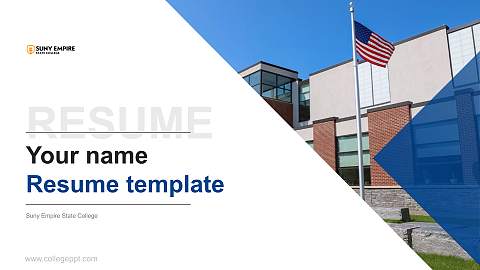 Suny Empire State College Resume PPT Template