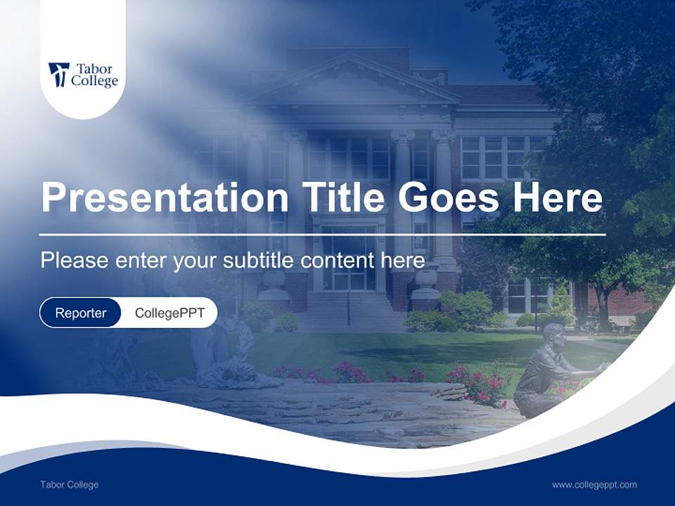 Tabor College Lecture Sharing and Networking Event PPT Template4:3 ratio PPT effect preview image4