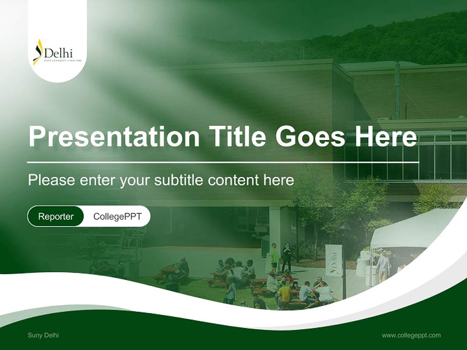 Suny Delhi Lecture Sharing and Networking Event PPT Template4:3 ratio PPT effect preview image4