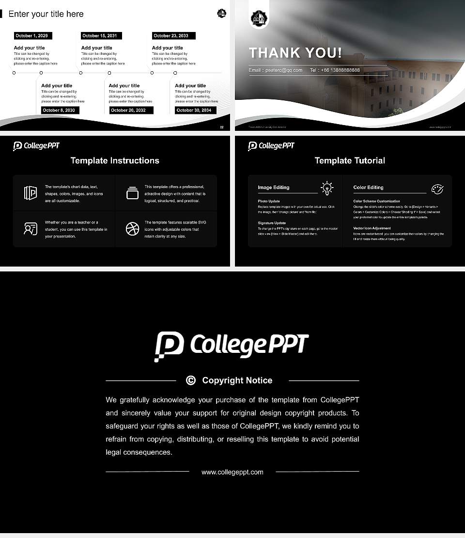 Texas A&M University-San Antonio Lecture Sharing and Networking Event PPT Template16:9 ratio PPT effect preview image4