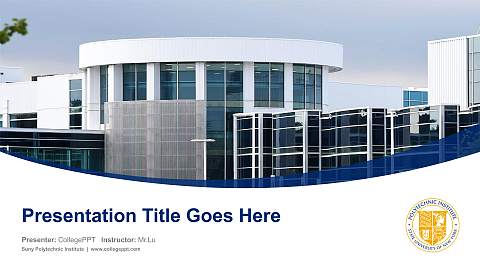 Suny Polytechnic Institute Course/Courseware Creation PPT Template