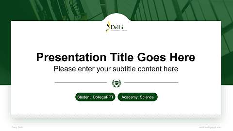 Suny Delhi National Scholarship Defense PPT Template