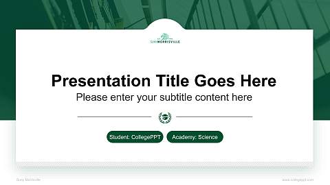 Suny Morrisville National Scholarship Defense PPT Template