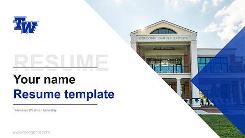 Tennessee Wesleyan University Resume PPT Template