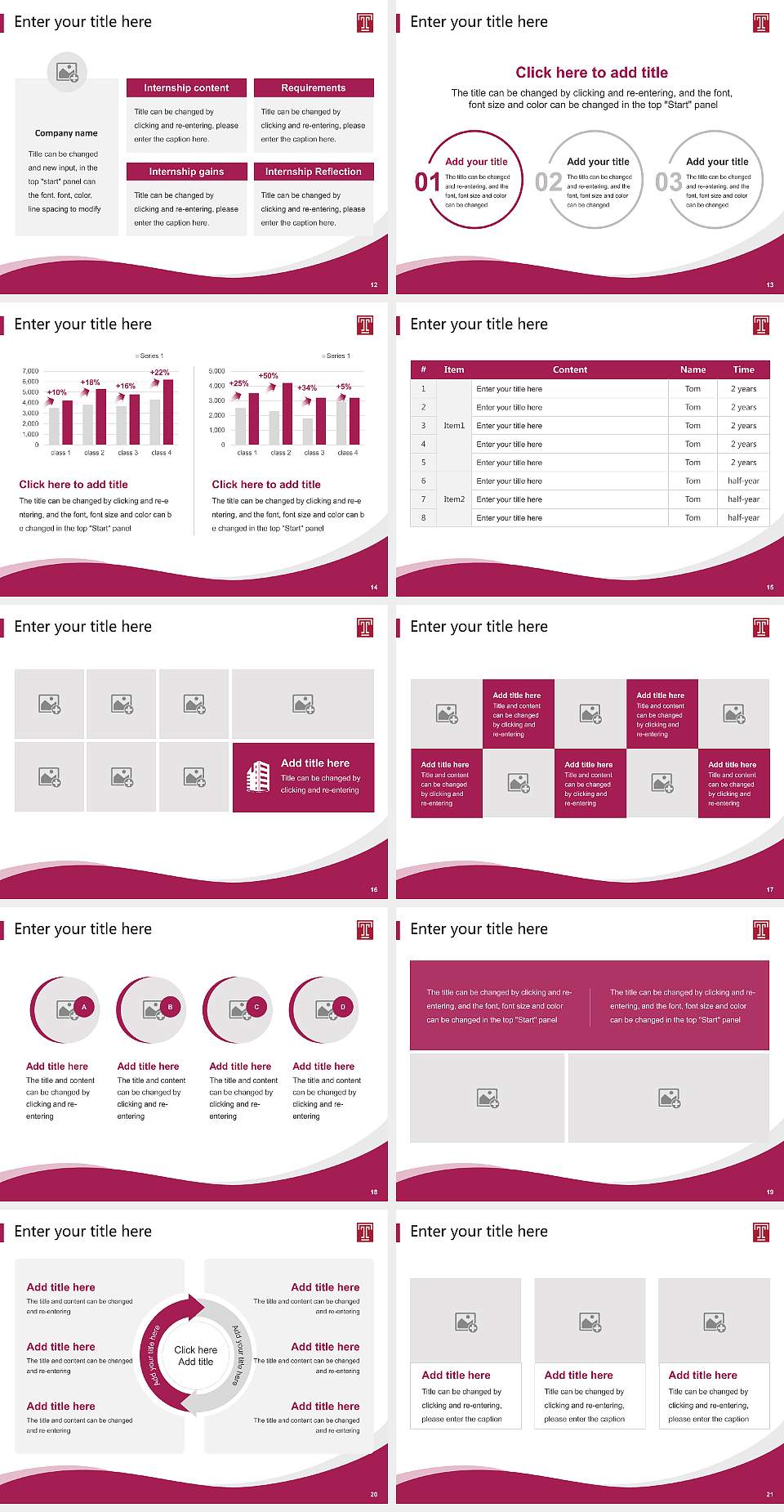 Temple University Lecture Sharing and Networking Event PPT Template4:3 ratio PPT effect preview image3