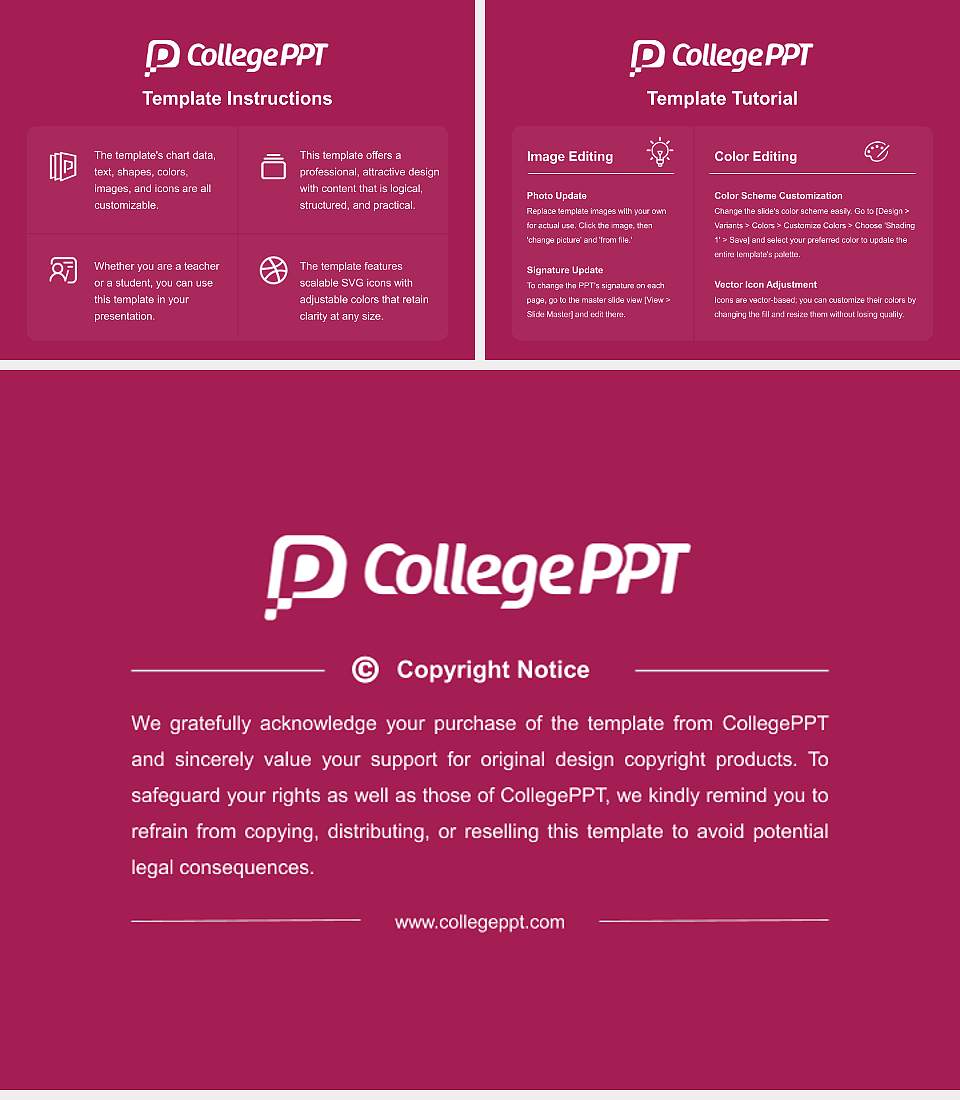 Temple University Academic Presentation/Research Findings Report PPT Template4:3 ratio PPT effect preview image5