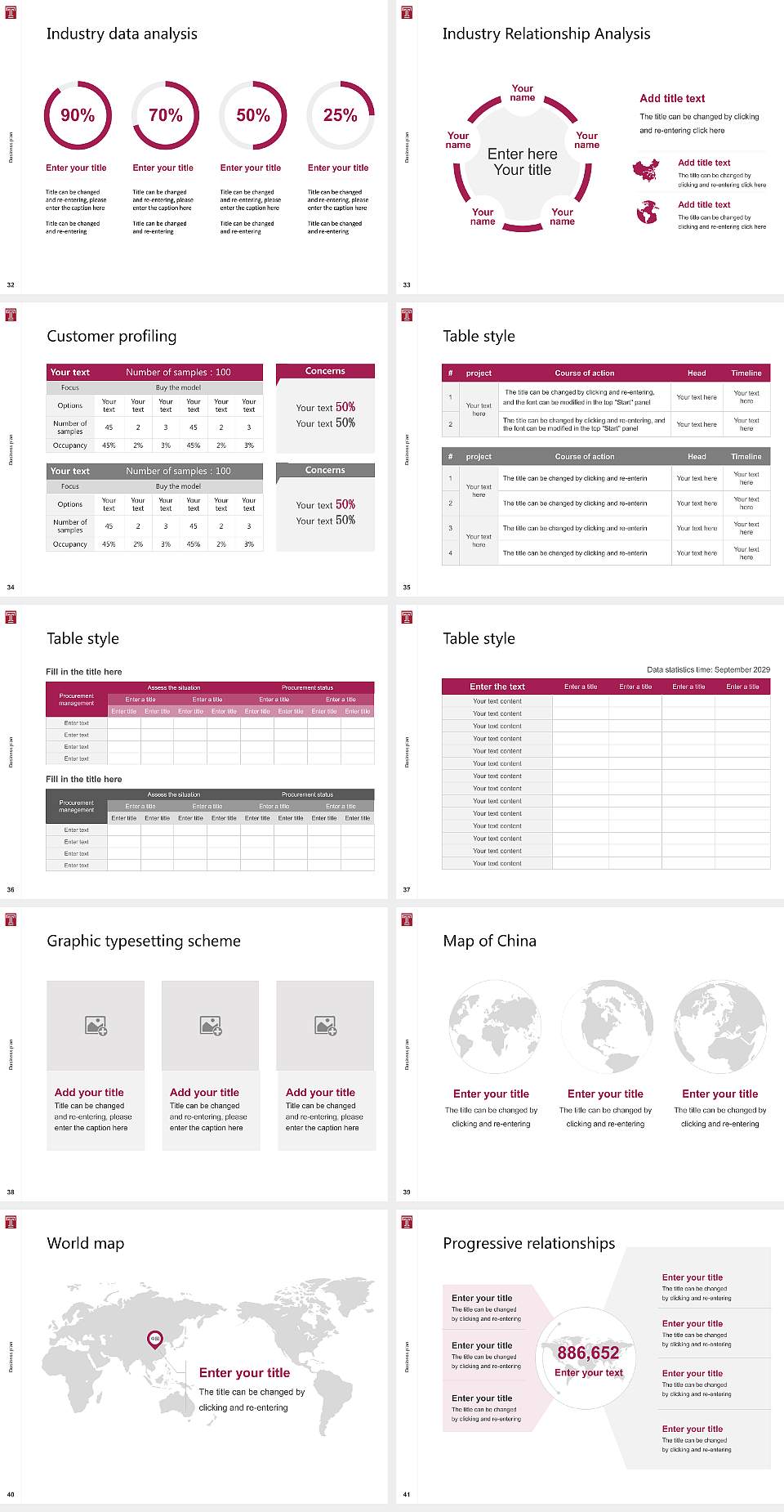 Temple University Competition/Entrepreneurship Contest PPT Template4:3 ratio PPT effect preview image5