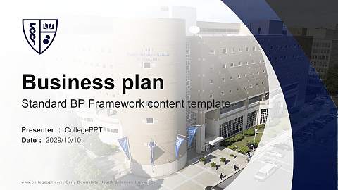 Suny Downstate Health Sciences University Competition/Entrepreneurship Contest PPT Template