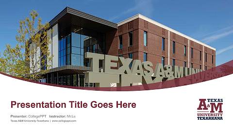 Texas A&M University-Texarkana Course/Courseware Creation PPT Template