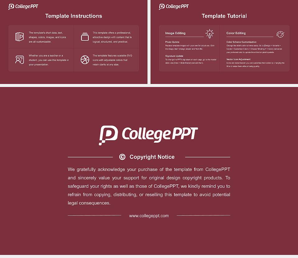Texas A&M University-Texarkana Course/Courseware Creation PPT Template16:9 ratio PPT effect preview image5