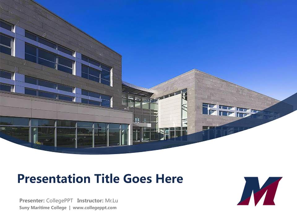 Suny Maritime College Course/Courseware Creation PPT Template4:3 ratio PPT effect preview image5