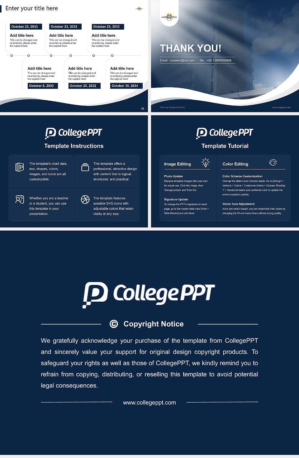 Talmudic College of Florida Lecture Sharing and Networking Event PPT Template4:3 ratio PPT effect preview image4