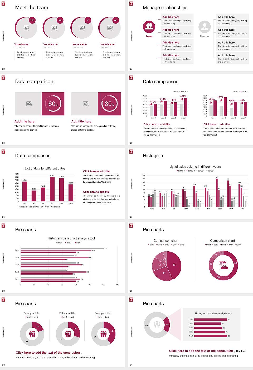 Temple University Competition/Entrepreneurship Contest PPT Template16:9 ratio PPT effect preview image4