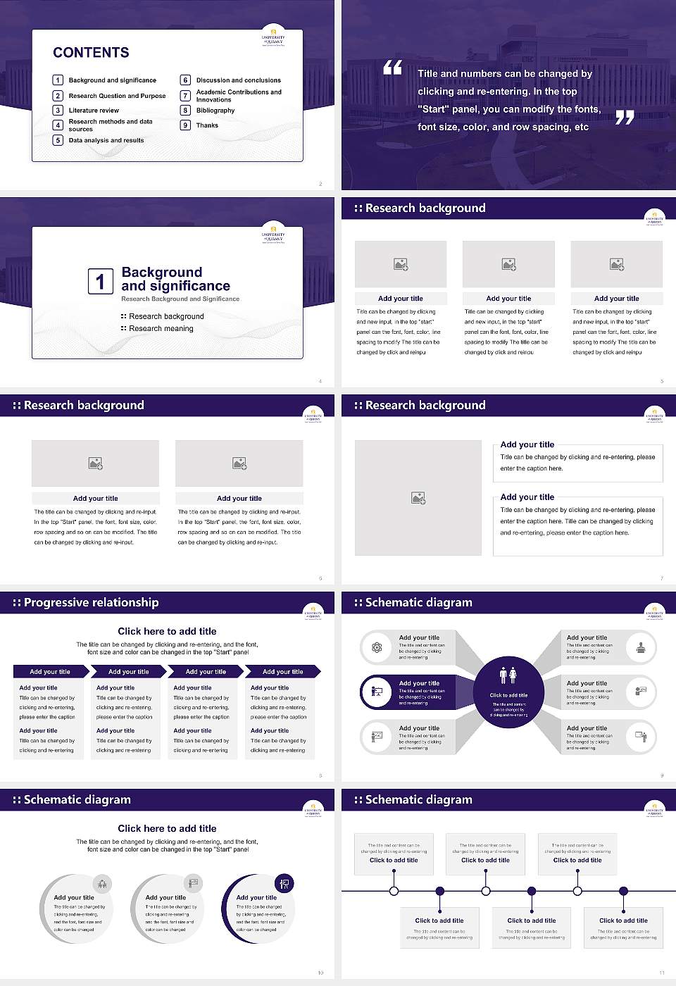 University at Albany, SUNY Graduation Thesis Defense PPT Template16:9 ratio PPT effect preview image2