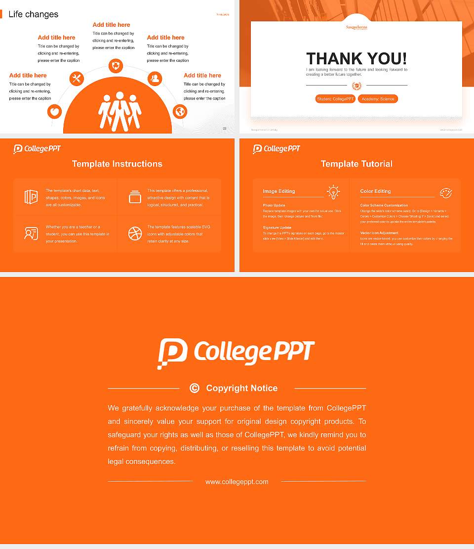 Susquehanna University National Scholarship Defense PPT Template16:9 ratio PPT effect preview image4