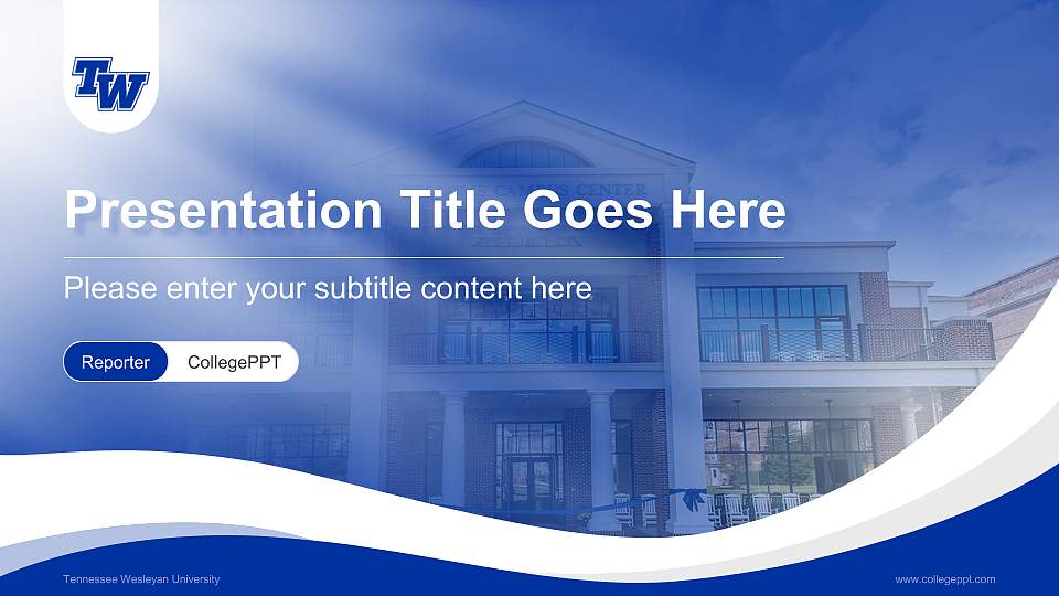 Tennessee Wesleyan University Lecture Sharing and Networking Event PPT Template16:9 ratio PPT effect preview image