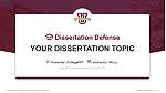 Texas a & M International University Graduation Thesis Defense PPT Template
