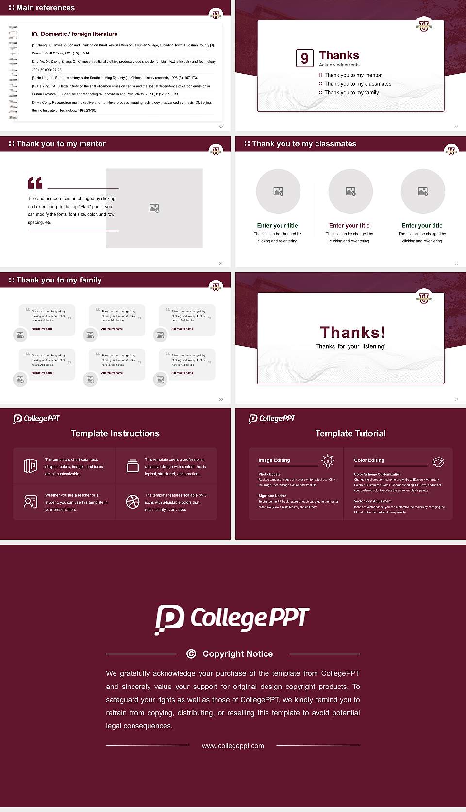 Texas a & M International University Graduation Thesis Defense PPT Template16:9 ratio PPT effect preview image7