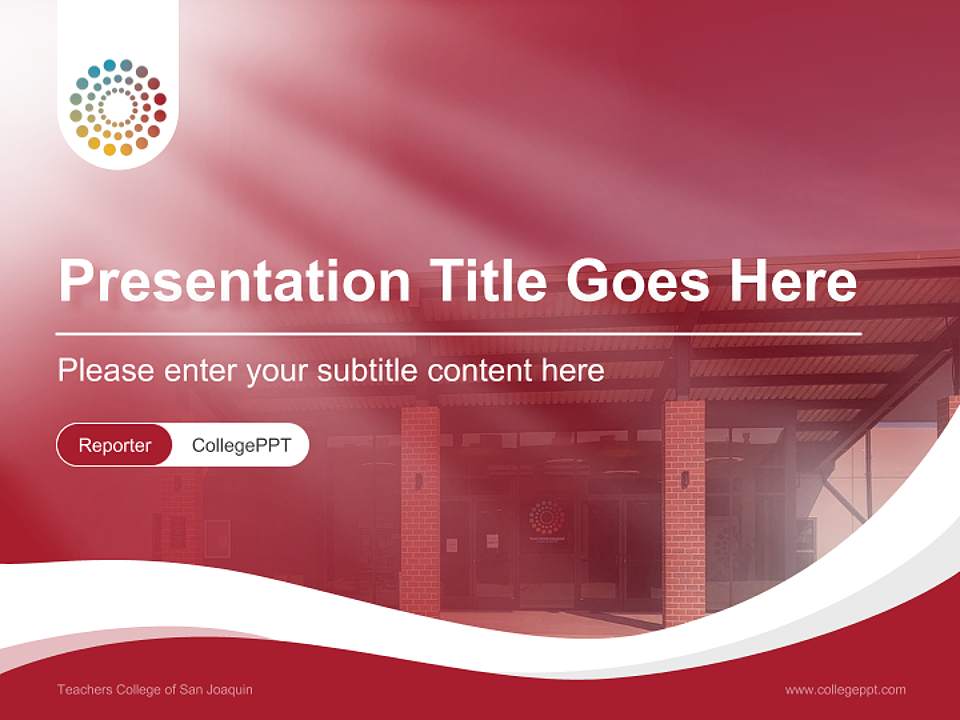 Teachers College of San Joaquin Lecture Sharing and Networking Event PPT Template4:3 ratio PPT effect preview image4