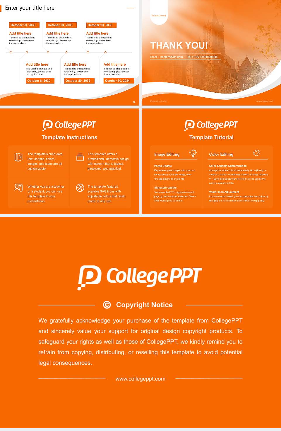 Syracuse University Lecture Sharing and Networking Event PPT Template4:3 ratio PPT effect preview image4