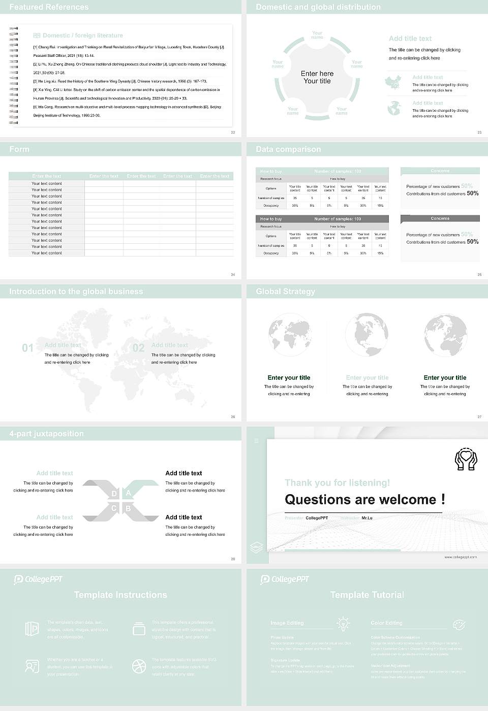 Talmudical Seminary of Bobov Thesis Proposal/Graduation Defense PPT Template16:9 ratio PPT effect preview image4