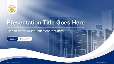 Suny Polytechnic Institute Lecture Sharing and Networking Event PPT Template