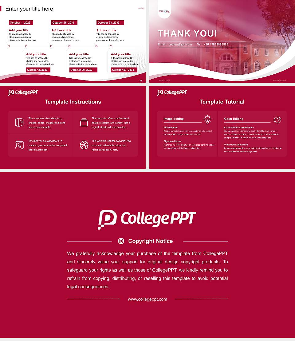 Talladega College Lecture Sharing and Networking Event PPT Template16:9 ratio PPT effect preview image4
