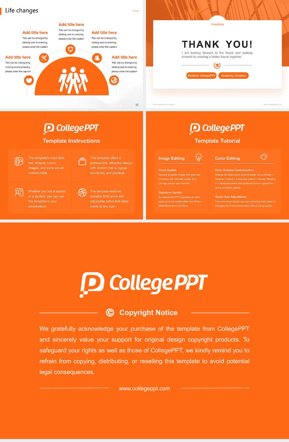Susquehanna University National Scholarship Defense PPT Template4:3 ratio PPT effect preview image4