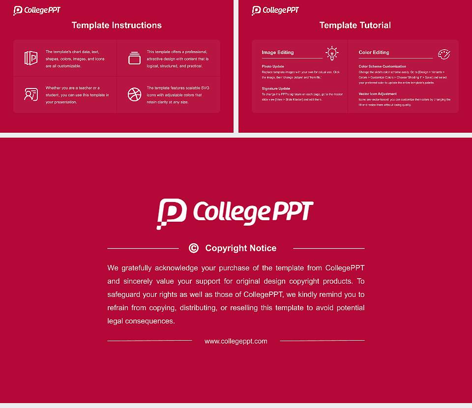 Swarthmore College Course/Courseware Creation PPT Template16:9 ratio PPT effect preview image5