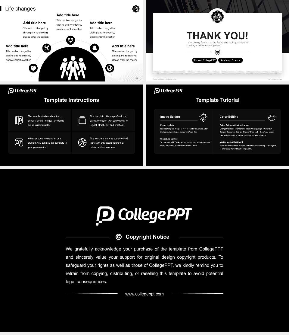 Texas A&M University-San Antonio National Scholarship Defense PPT Template16:9 ratio PPT effect preview image4