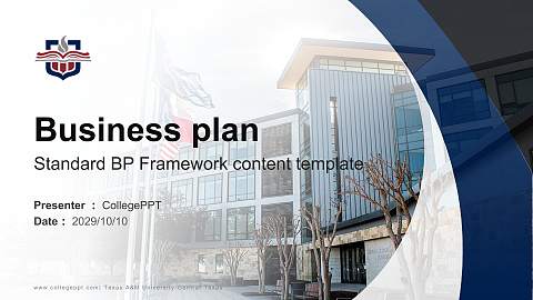 Texas A&M University-Central Texas Competition/Entrepreneurship Contest PPT Template