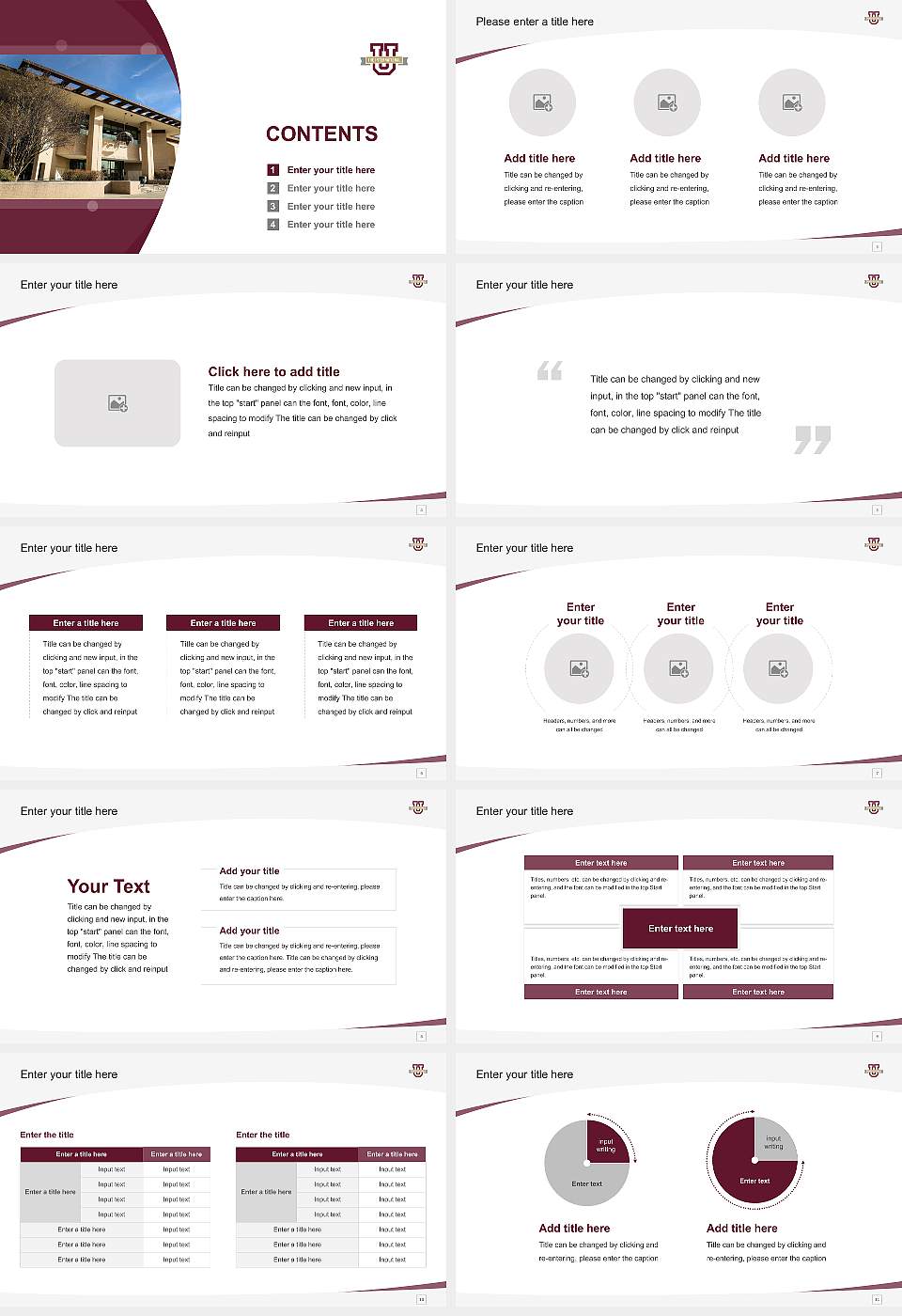 Texas a & M International University Course/Courseware Creation PPT Template16:9 ratio PPT effect preview image2