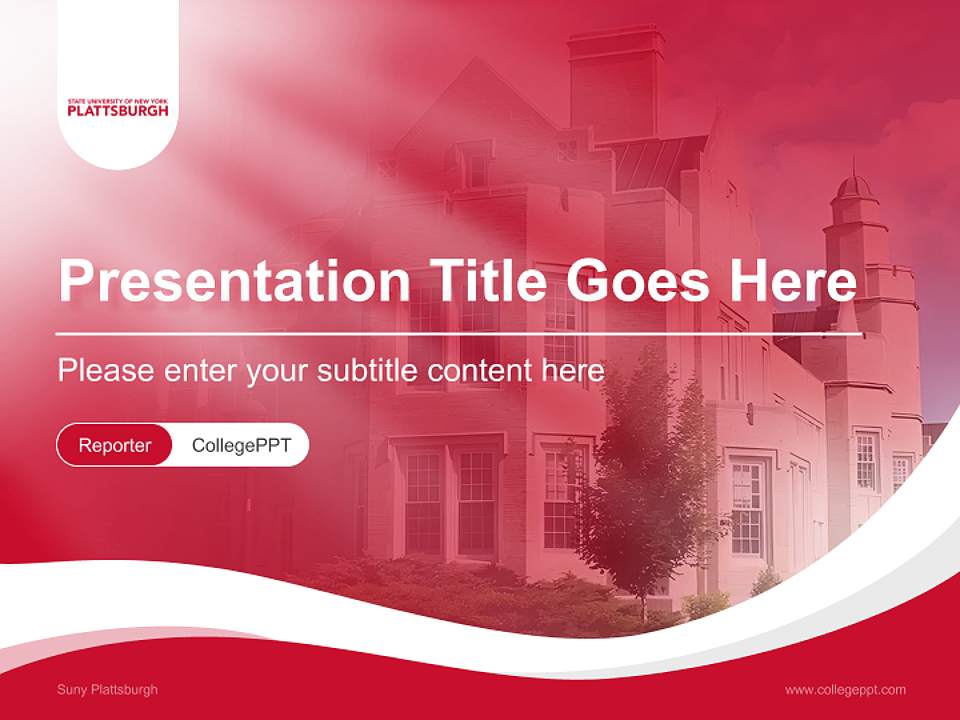 Suny Plattsburgh Lecture Sharing and Networking Event PPT Template4:3 ratio PPT effect preview image4