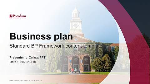 Suny Potsdam Competition/Entrepreneurship Contest PPT Template